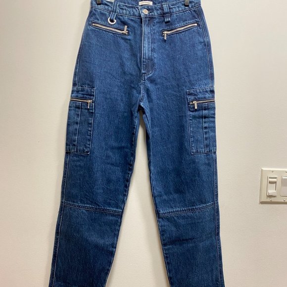 WeWoreWhat Broome Wide Leg Utility Jeans - Picture 1 of 9